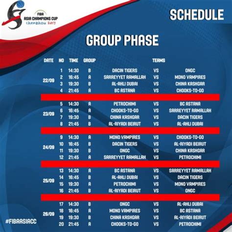 Game Schedule .